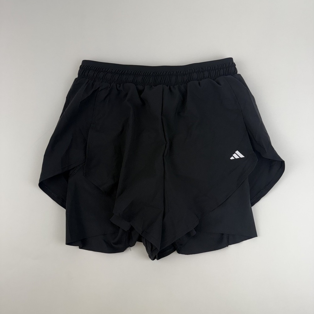 New Womens Adidas Designed for Training 2-in-1 Black Training Shorts Size XS NWT